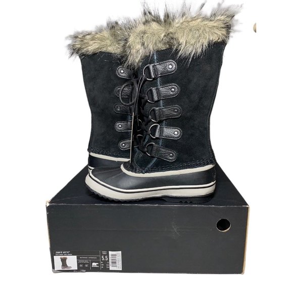 Sorel Shoes - SOREL Women’s Joan Of Arctic Black, Quarry WP Snow Boots Size 5.5